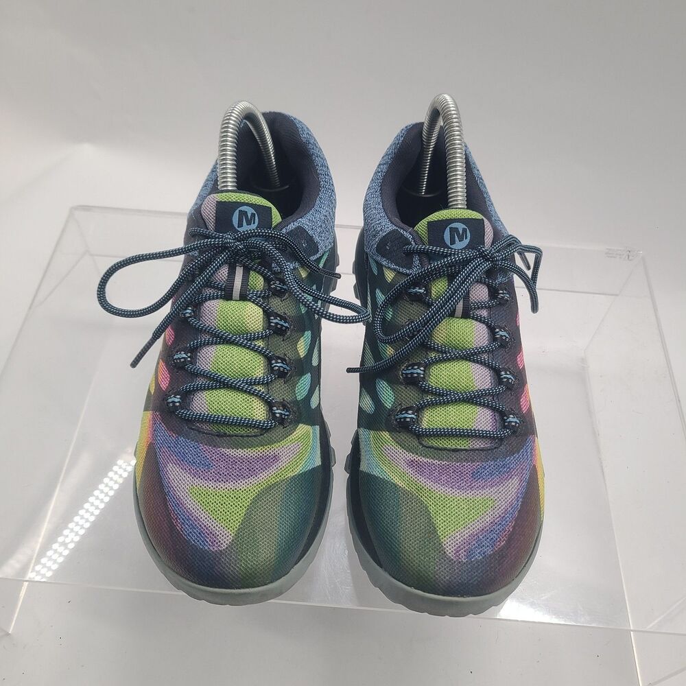 Merrell Antora 2 Rainbow Trail Running Shoes Womens 8 Wide QFORM 2 Lace Up